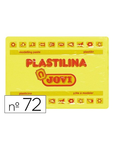 PLASTILINA JOVI 72 AMARILLO CLARO -UNIDAD -TAMAÑO GRANDE