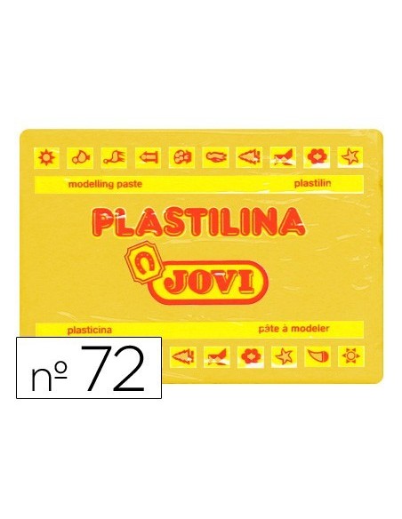 PLASTILINA JOVI 72 AMARILLO OSCURO -UNIDAD -TAMAÑO GRANDE