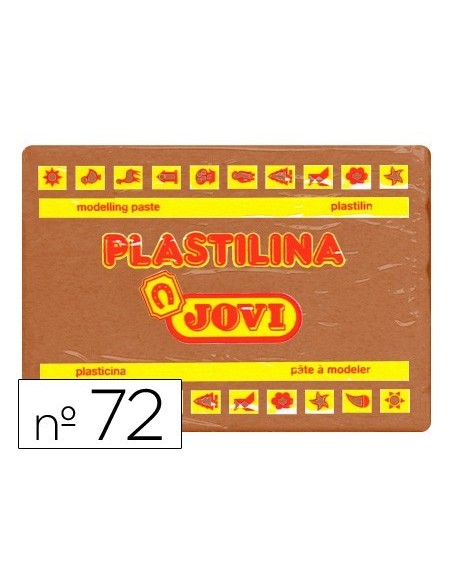 PLASTILINA JOVI 72 MARRON -UNIDAD -TAMAÑO GRANDE