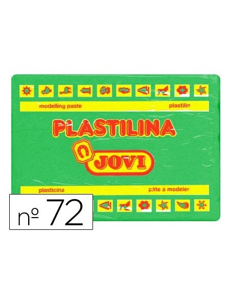 PLASTILINA JOVI 72 VERDE CLARO -UNIDAD -TAMAÑO GRANDE