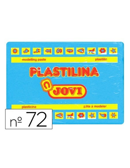 PLASTILINA JOVI 72 AZUL CLARO -UNIDAD -TAMAÑO GRANDE