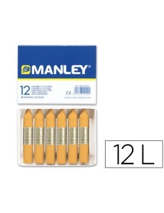 LAPICES CERA MANLEY UNICOLOR OCRE N.26 CAJA DE 12 UNIDADES