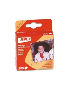 FIJAFOTOS ADHESIVOS APLI CAJA DE 200 UNIDADES
