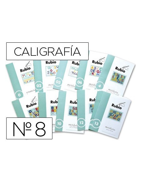 CUADERNO RUBIO CALIGRAFIA N. 8