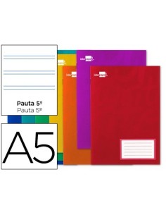 LIBRETA LIDERPAPEL SMART A5 32 HOJAS 60G/M2CUADRO PAUTA 5a 2.5MM CON MARGEN