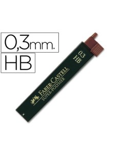 MINAS FABER GRAFITO 9063 0,3 MM HB ESTUCHE DE 12 MINAS