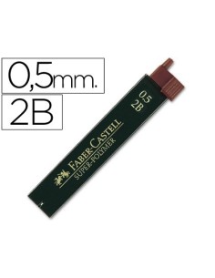 MINAS FABER GRAFITO 9065 0,5 MM 2B ESTUCHE DE 12 MINAS