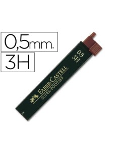 MINAS FABER GRAFITO 9065 0,5 MM 3H ESTUCHE DE 12 MINAS