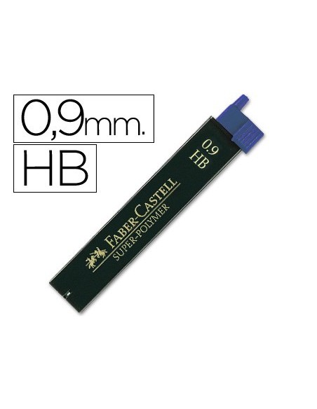 MINAS FABER GRAFITO 9069 0,9 MM HB ESTUCHE DE 12 MINAS