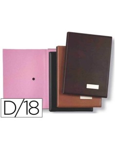 PORTAFIRMAS PARDO 0875 NEGRO -18 DEPARTAMENTOS