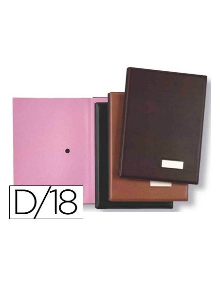 PORTAFIRMAS PARDO 0875 NEGRO -18 DEPARTAMENTOS