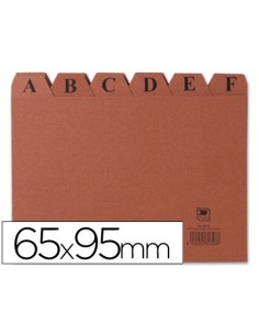 INDICE FICHERO LIDERPAPEL CARTON N.1 65X95 MM