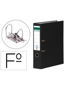 ARCHIVADOR DE PALANCA ELBA CARTON FORRADO FOLIO NEGRO LOMO DE 80 MM RADO CHIC