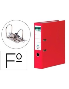 ARCHIVADOR DE PALANCA ELBA CARTON FORRADO FOLIO ROJO LOMO DE 80 MM RADO CHIC
