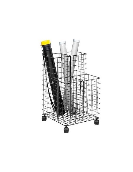 CARRITO PORTAPLANOS 209 METALICO CON RUEDAS COLOR NEGRO 700X400X400 MM