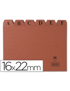 INDICE FICHERO LIDERPAPEL CARTON N.5 160X220 MM