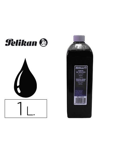 TINTA TAMPON PELIKAN NEGRA FRASCO DE 1 LITRO