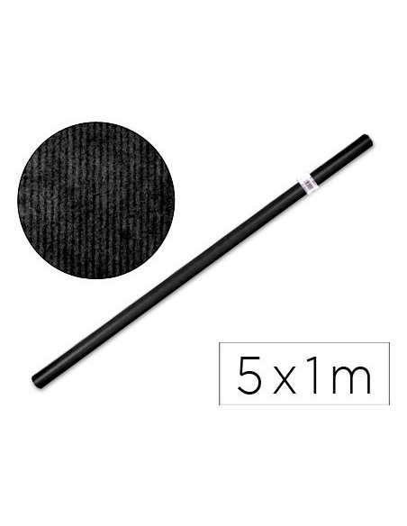 PAPEL KRAFT LIDERPAPEL NEGRO -ROLLO 5X1 MT