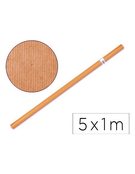 PAPEL KRAFT LIDERPAPEL NARANJA ROLLO 5X1 MT