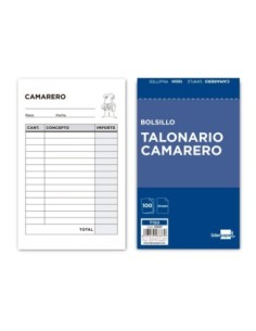 TALONARIO LIDERPAPEL CAMARERO BOLSILLO ORIGINAL T150