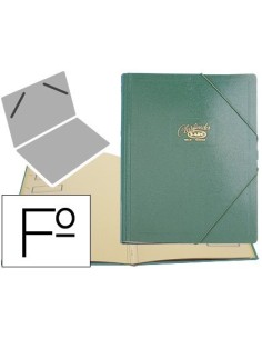 CARPETA CLASIFICADOR CARTON COMPACTO SARO FOLIO VERDE -12 DEPARTAMENTOS
