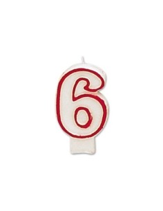 VELA CUMPLEAÑOS LIDERPAPEL N.6