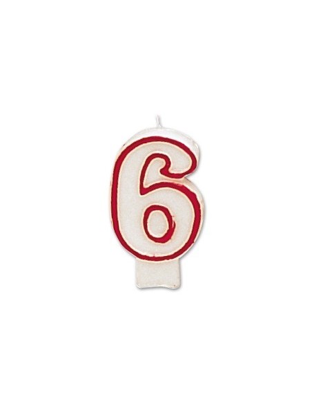 VELA CUMPLEAÑOS LIDERPAPEL N.6