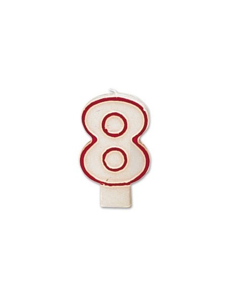 VELA CUMPLEAÑOS LIDERPAPEL N.8