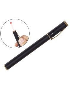 PUNTERO LASER Q-CONNECT HAZ DE LUZ ROJA METALICO COLOR NEGRO