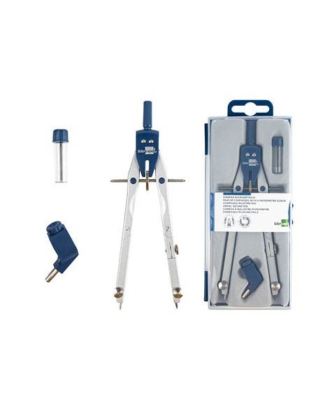 COMPAS LIDERPAPEL MICROMETRICO CON ADAPTADOR