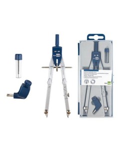 COMPAS LIDERPAPEL MICROMETRICO CON BIGOTERA RAPIDA Y ADAPTADOR