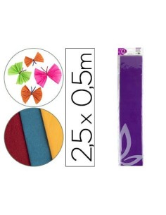 PAPEL CRESPON LIDERPAPEL 50 CM X 2.5M 34G/M2 VIOLETA