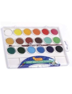 ACUARELA JOVI 18 COLORES ESTUCHE DE PLASTICO