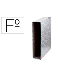 CAJA ARCHIVADOR LIDERPAPEL CLASSIC RED FOLIO GRIS