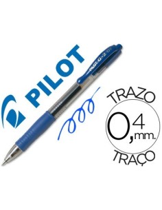 BOLIGRAFO PILOT G-2 AZUL TINTA GEL RETRACTIL SUJECION DE CAUCHO