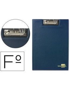 CARPETA LIDERPAPEL MINICLIP SUPERIOR FOLIO PLASTICO AZUL