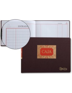 LIBRO MIQUELRIUS CUARTO APAISADO 100 HOJAS CAJA ENTRADA Y SALIDA