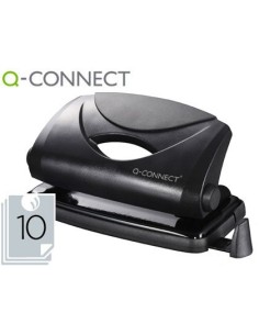 TALADRADOR Q-CONNECT KF01233 NEGRO ABERTURA 1 MM CAPACIDAD 10 HOJAS