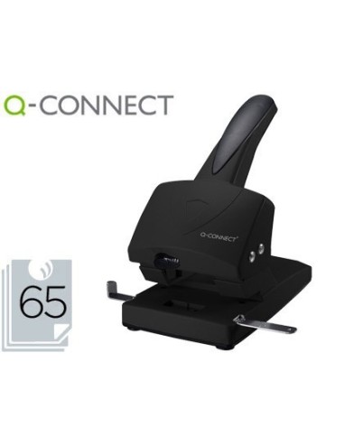 TALADRADOR Q-CONNECT KF01237 NEGRO ABERTURA 6,5 MM CAPACIDAD 65 HOJAS