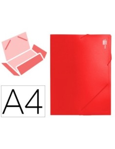 CARPETA LIDERPAPEL PORTADOCUMENTOS POLIPROPILENO DIN A4 ROJA LOMO 50 MM