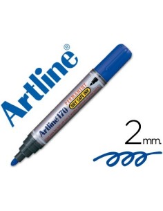 ROTULADOR ARTLINE MARCADOR PERMANENTE 170 AZUL PUNTA REDONDA 2MM ANTISECADO