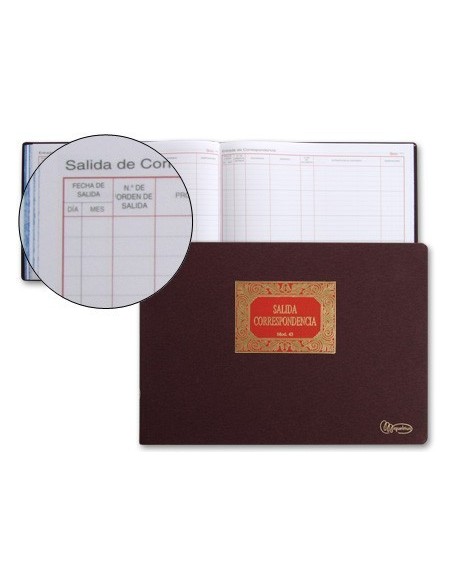 LIBRO MIQUELRIUS N.43 FOLIO APAISADO 100 HOJAS SALIDA DE CORRESPONDENCIA