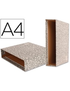 CAJA ARCHIVADOR LIDERPAPEL CLASSIC RED A4 GRIS