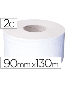 PAPEL HIGIENICO JUMBO 2 CAPAS CELULOSA PURA ROLLO DE 91 MT PARA DISPENSADOR 925