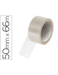 CINTA ADHESIVA Q-CONNECT POLIPROPILENO TRANSPARENTE 66 MT X 50 MM PARA EMBALAJE
