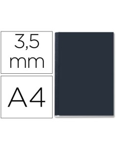 TAPA DE ENCUADERNACION CHANNEL RIGIDA 35560 NEGRA LOMO AA CAPACIDAD 10/35 HOJAS