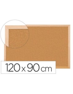PIZARRA CORCHO Q-CONNECT 120X90 CM MARCO DE MADERA