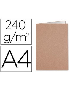 SUBCARPETA LIDERPAPEL DIN A4 KRAFT INTERIOR BLANCO 240G/M2