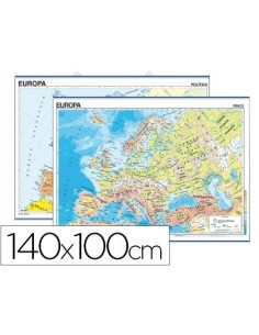MAPA MURAL EUROPA FISICO/POLITICO 140X100 CM