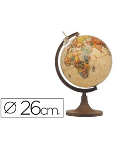 GLOBO TERRAQUEO CON LUZ MODELO MARCO POLO DIAMETRO 26 CM